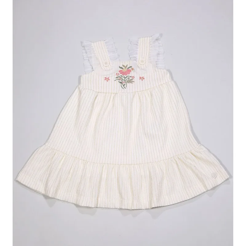 Vestido Catarina Elegance Dourado - 2100147 Bege - 1