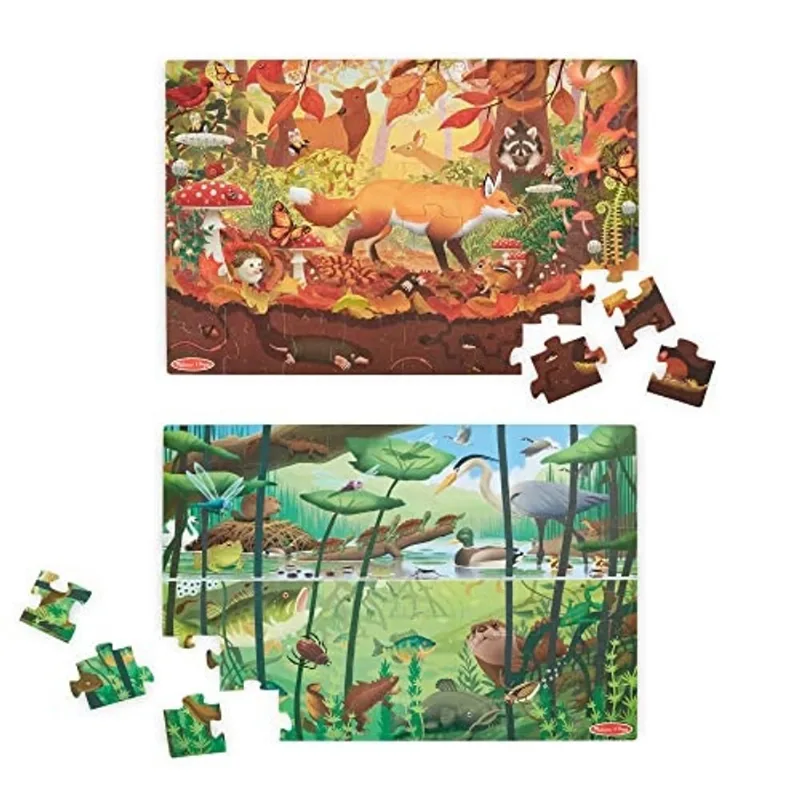 Melissa & Doug Double-Sided Seek & Find Puzzle