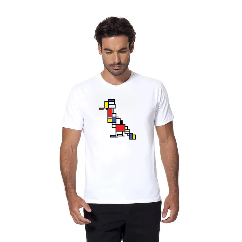 T-shirt Pica-pau Mondriarte Branco - Gg
