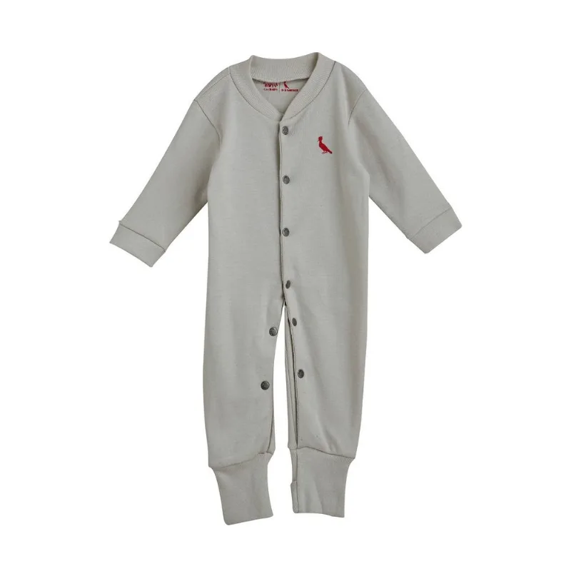 Body Mini Baby Aberto Ml Cinza - 12-18