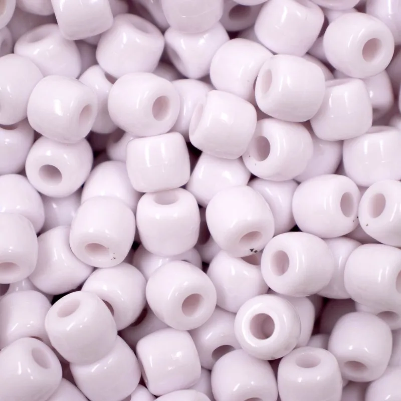 Miçanga Tererê 8X10mm Em Plástico Com 500G 401B - Branco