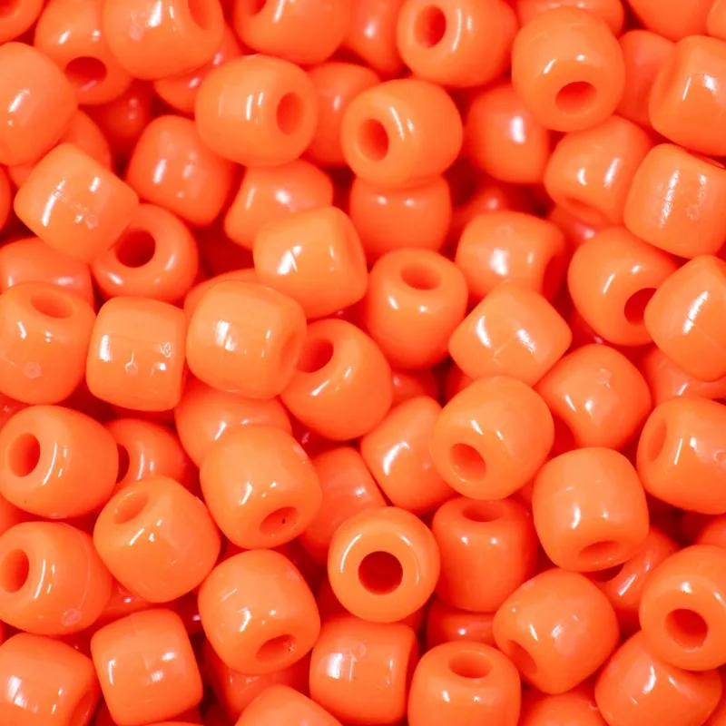 Miçanga Tererê 8X10mm Em Plástico Com 500G 410B - Laranja Escuro