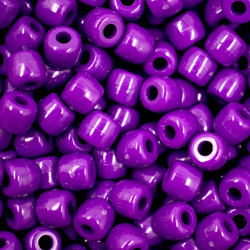 Miçanga Tererê 8X10mm Em Plástico Com 500G 414B - Roxo