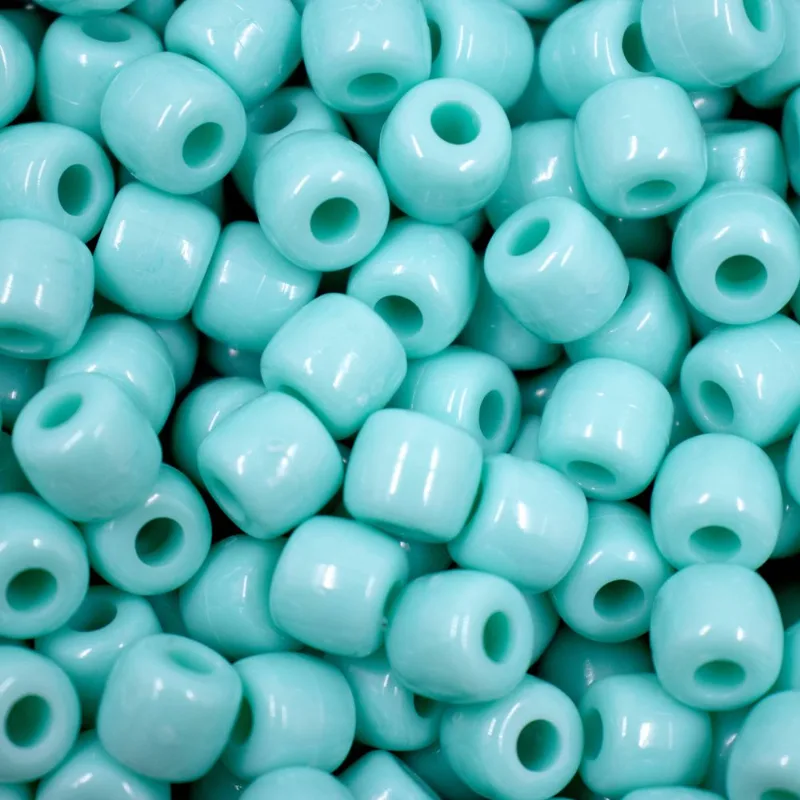 Miçanga Tererê 8X10mm Em Plástico Com 500G 425B - Verde Agua