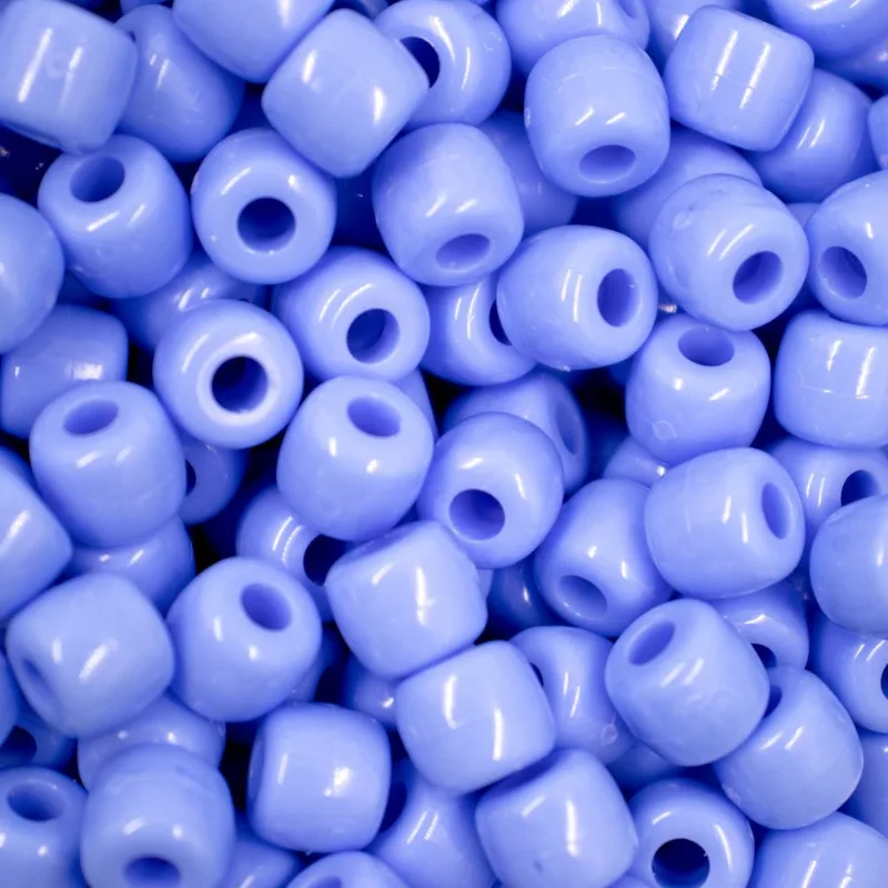 Miçanga Tererê 8X10mm Em Plástico Com 500G 431B - Azul
