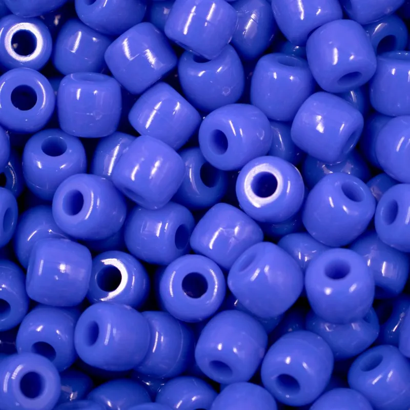 Miçanga Tererê 8X10mm Em Plástico Com 500G 432B - Azul Royal