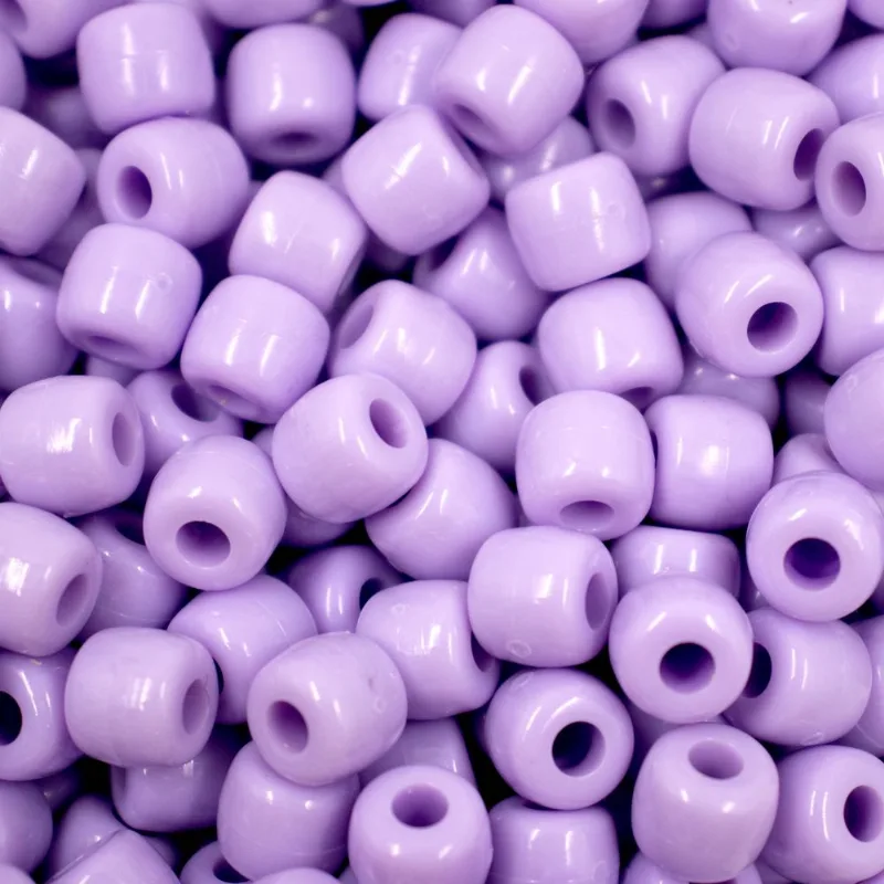 Miçanga Tererê 8X10mm Em Plástico Com 500G 436B - Lilas Claro