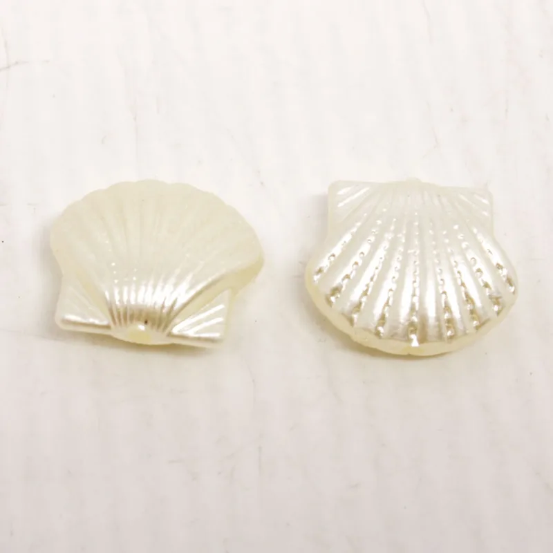 Concha Do Mar Passante Perolada 14Mm Em Abs Com 500Gr 224 - Perola