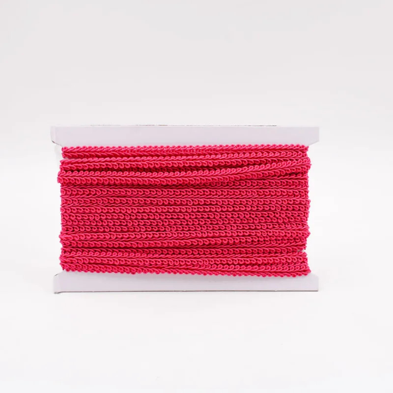 PASSAMANARIA TRANÇADO 9MM EM POLIESTER COM 10 METROS 007 - Rosa Pink