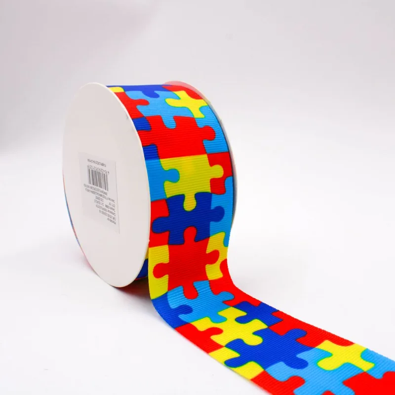 Fita Estampada Quebra-Cabeça 38Mm Em Poliester Com 9 Metros 103 - Colorido
