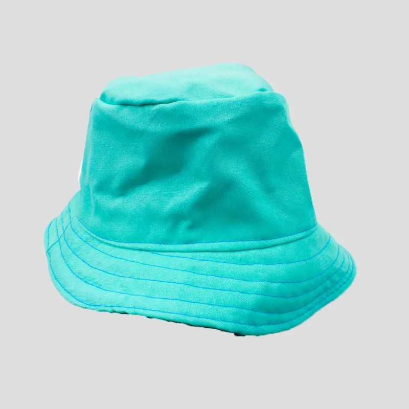 CHAPÉU BUCKET INFANTIL EM OXFORD COM 6 UNIDADES Verde Agua