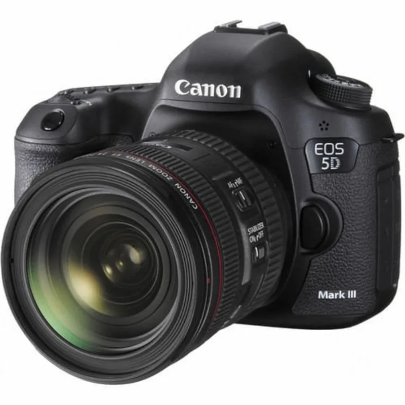 Câmera Canon eos 5D Mark iii com Lente ef 24-70mm f/4L is usm