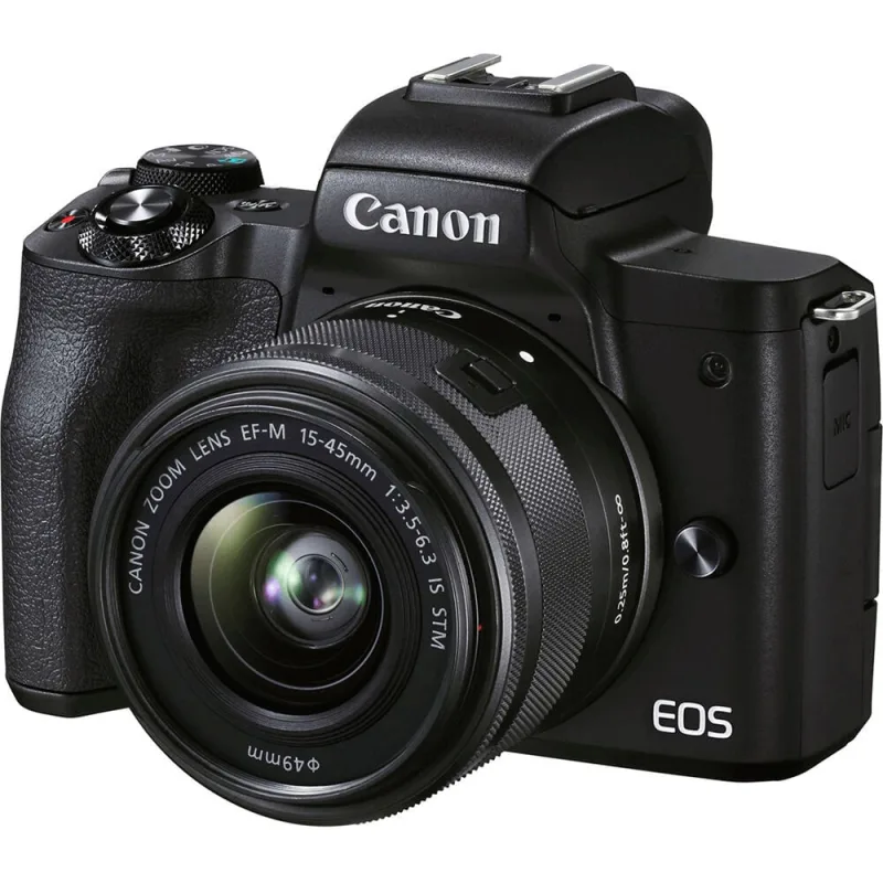 Câmera Canon eos M50 Mark ii Mirrorless 4K com Lente 15-45mm stm (Preta) - Canon