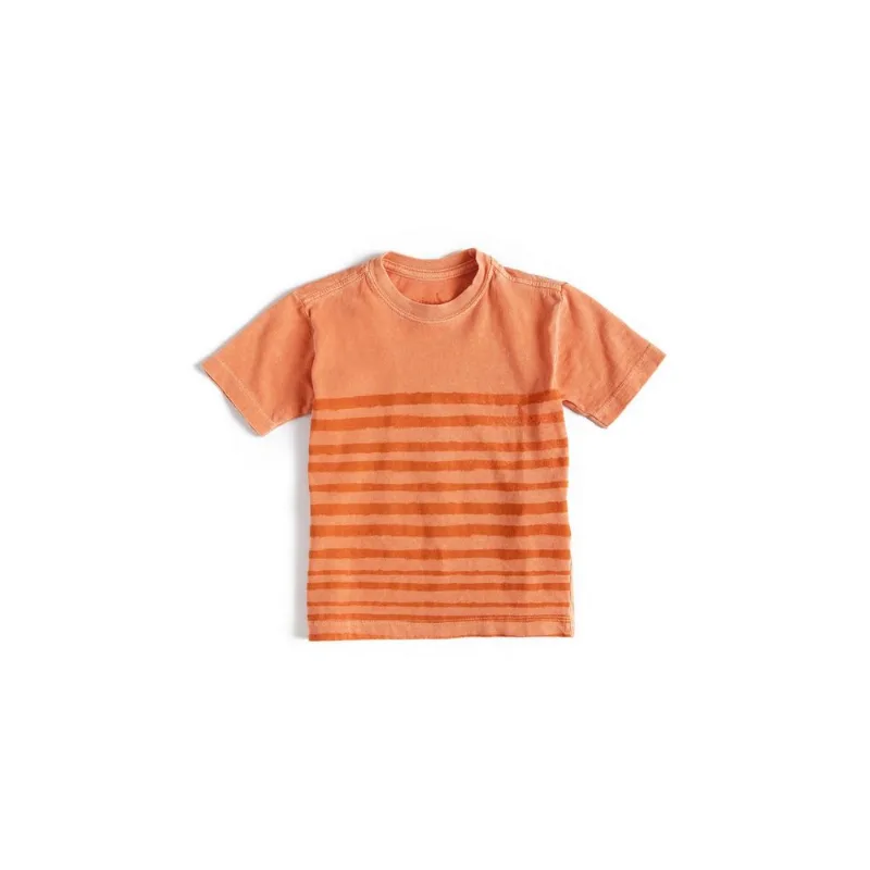 Camiseta Mini Listras Stone Pêssego - 08