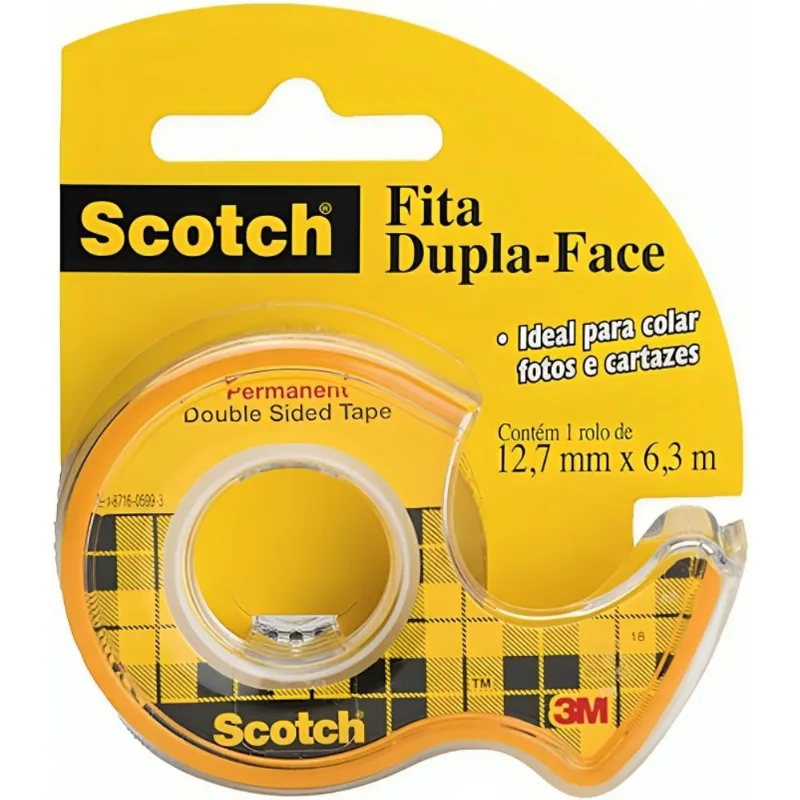 Fita Dupla Face 6m Scotch Com Suporte