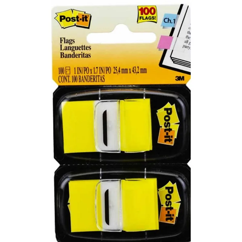Post-It Flags 100 Folhas Amarelo
