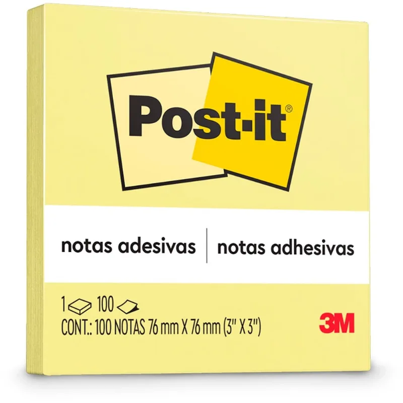 Bloco Post-It 100 Folhas Amarelo