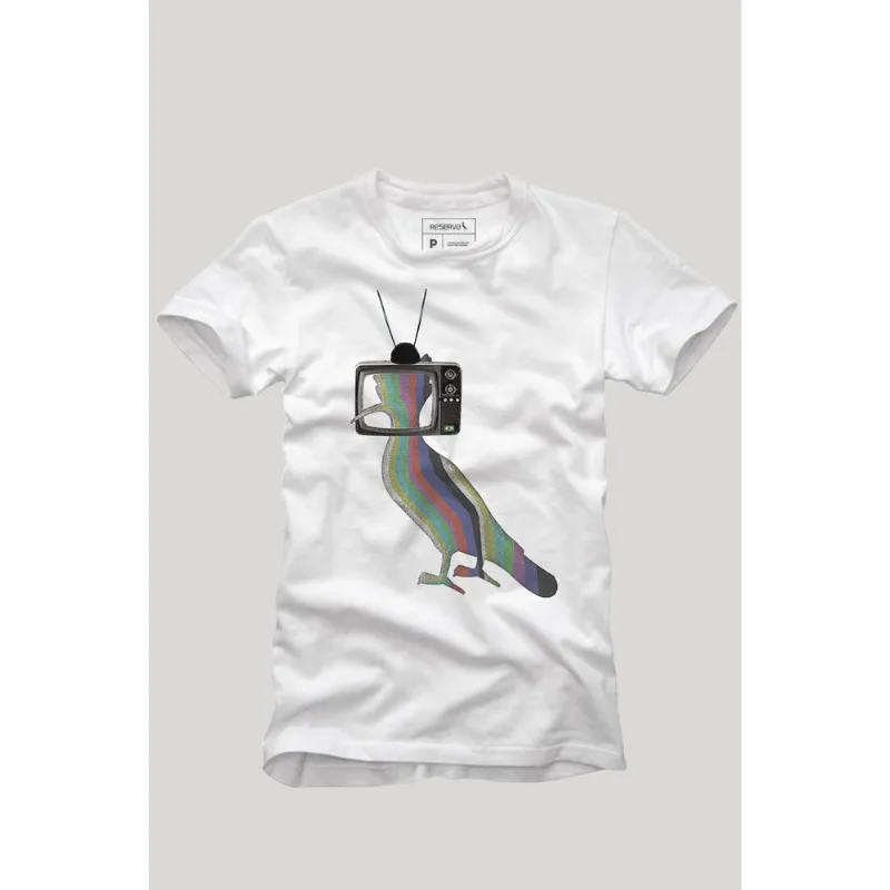 Camiseta Pica-pau Tv Branco - M