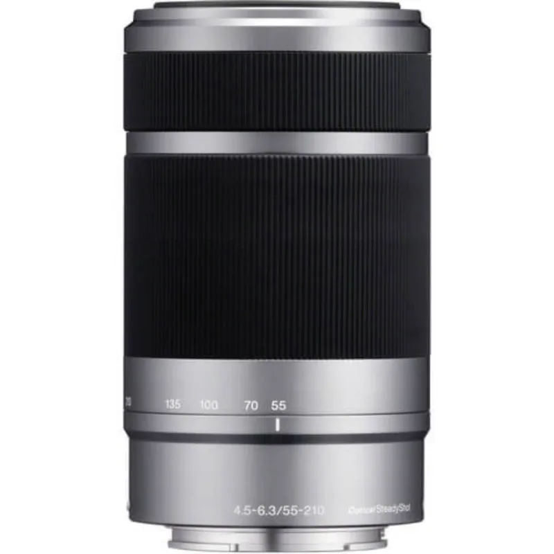 Lente Sony E 55-210mm f/4.5-6.3 OSS E-Mount Prata (SEL55210)