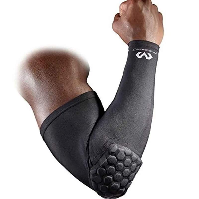 McDavid 6500 HexPad Shooter Arm Sleeve, um cada um se encaixa em ambos os braços (preto, pequeno)