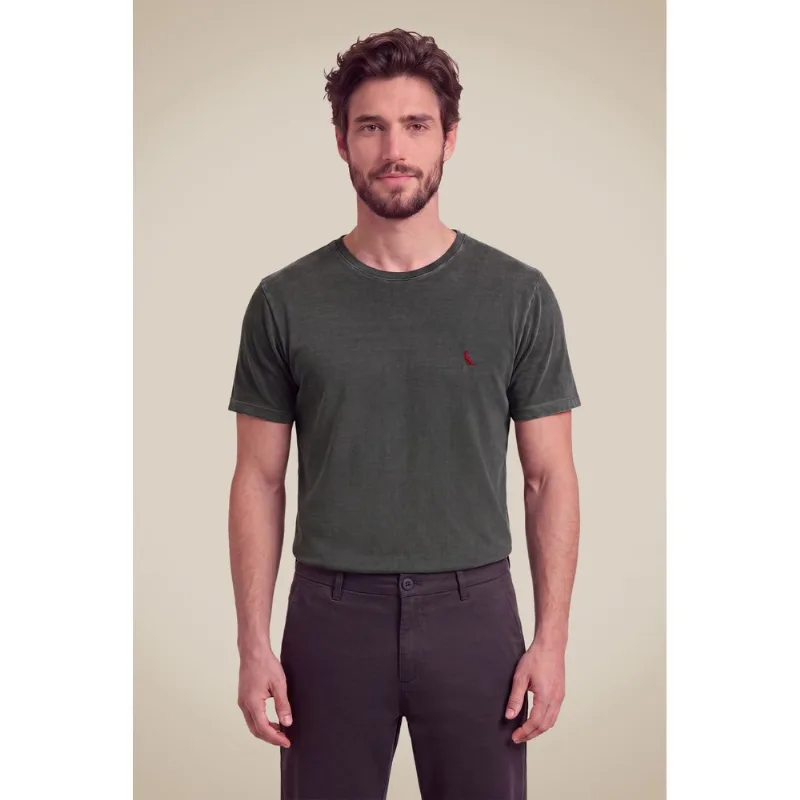 Camiseta Básica Brasa Pica-pau Bordado Preto Stoned - G