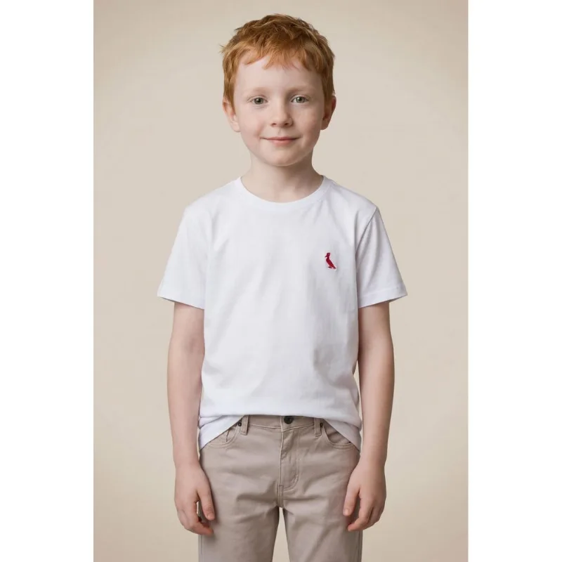 Camiseta Reserva Mini Brasa Pica-pau Bordado Branco - 18