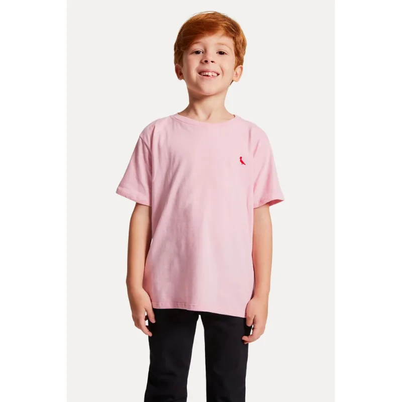 Camiseta Reserva Mini Brasa Pica-pau Bordado Rosa - 04