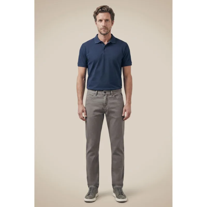 Calça Sarja 5 Pockets Elastano Skinny Color Fuligem - 3g