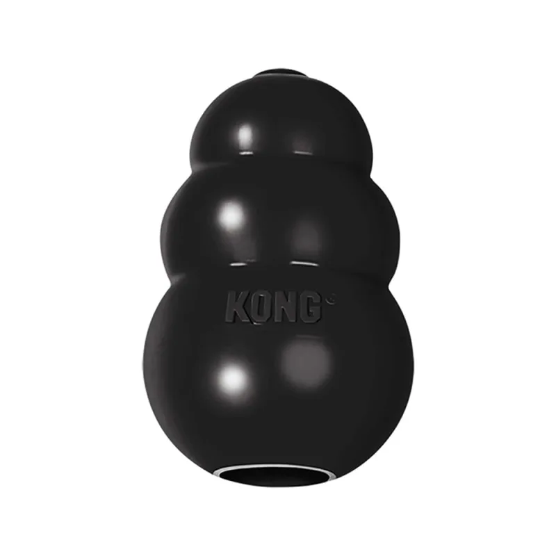 Brinquedo Mordedor com Dispenser para Petisco Preto Kong Extreme - Kong