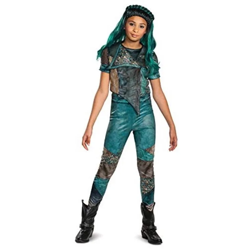 Fantasia clássica para meninas Disguise Disney Uma Descendants 3, azul-petróleo, grande (10-12)