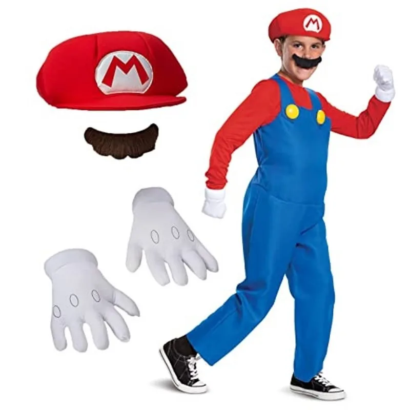 Fantasia masculina Disguise Nintendo Mario Deluxe vermelha, P (4-6)