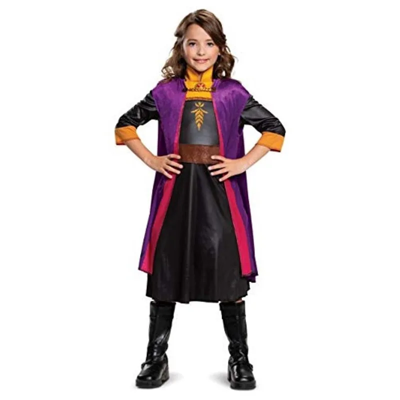 Fantasia feminina clássica de Halloween Disguise Anna Frozen 2 da Disney, roxa, média (7-8)
