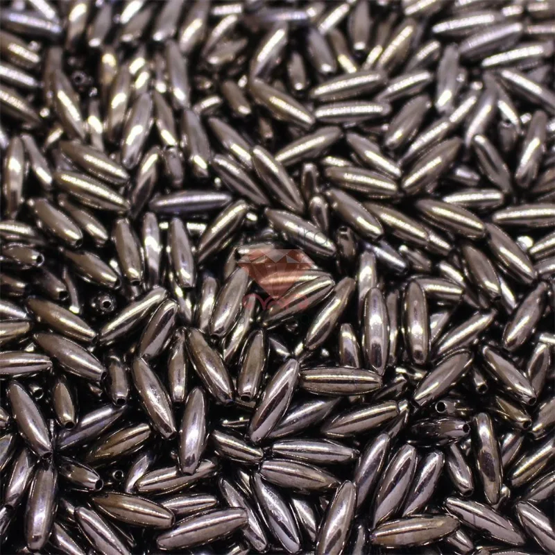 Arroz Liso Passante 4X12mm Em Abs Com 500Gr Grafite