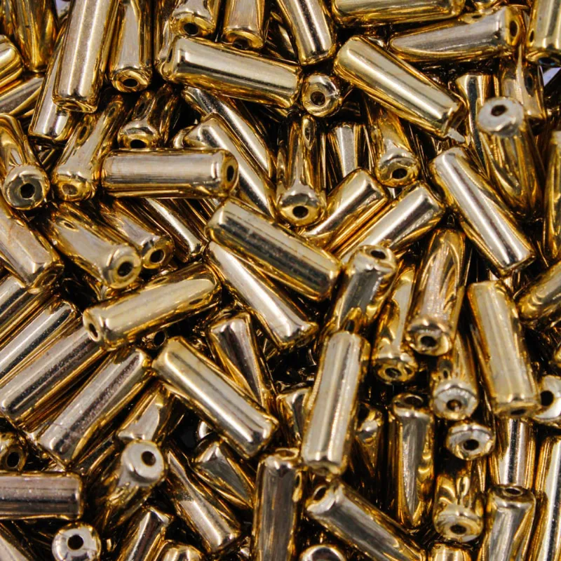 Tubo Redondo Liso Passante 04X13mm Em Abs Com 500Gr 073 - Dourado