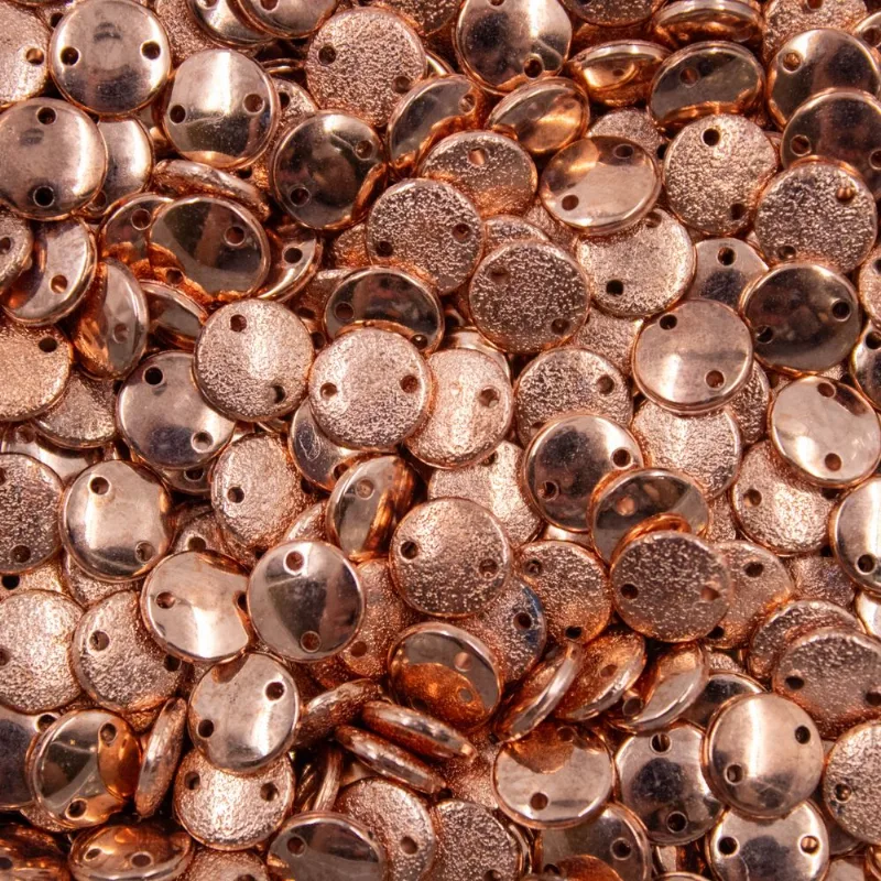 CHATON PARA COSTURA REDONDO LIXADO 08MM EM ABS COM 500GR 078 - Cobre 078