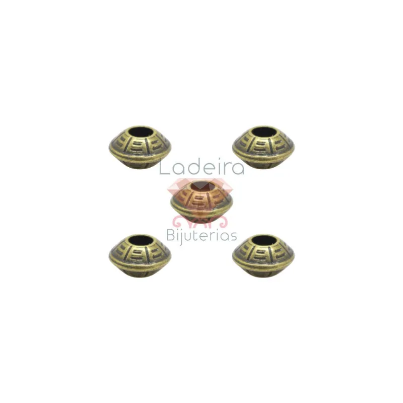 Disco Trabalhado De Abs 10X6mm 250G 075 - Ouro Velho