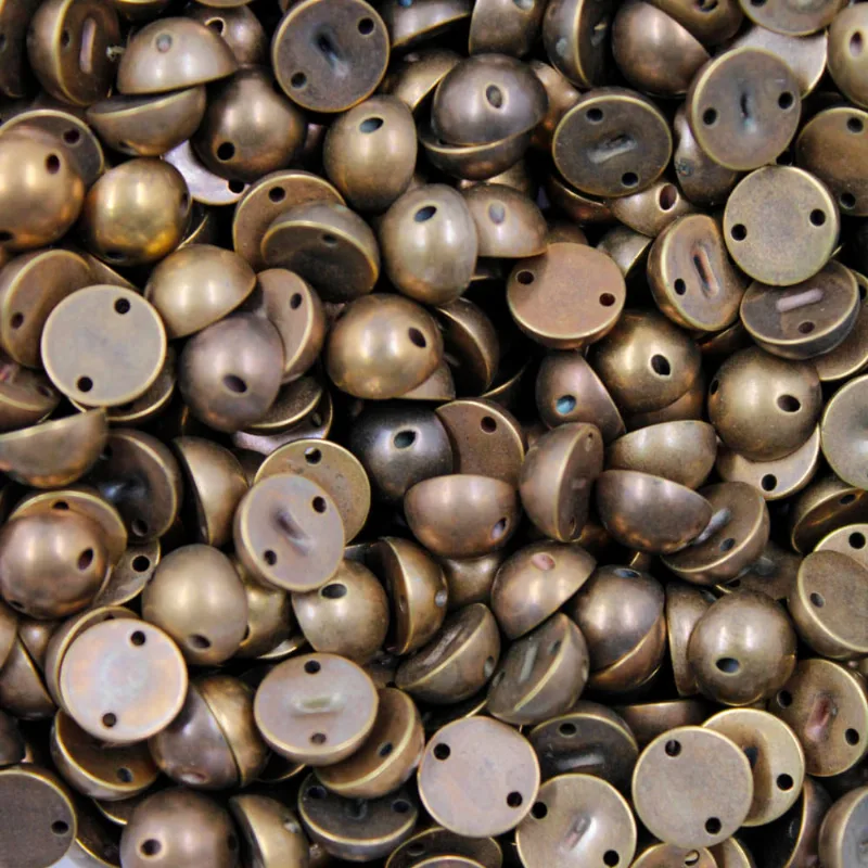 Chaton Para Costura Meia Bola 08Mm Em Abs Com 500 Gr 075 - Ouro Velho