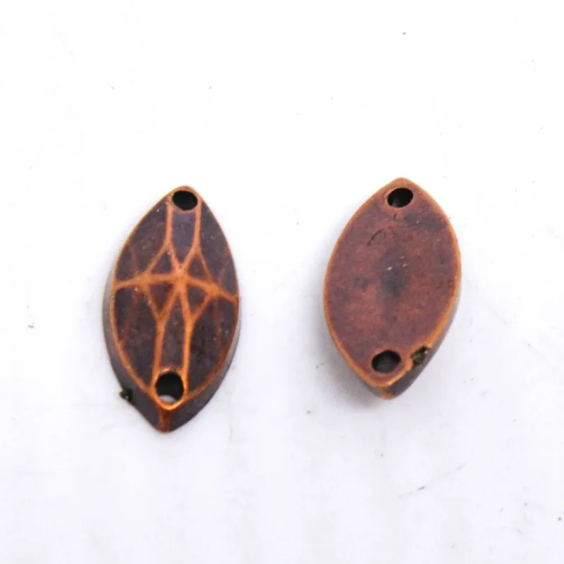 Chaton Para Costura Navete Sextavado 6X12mm Em Abs Com 500Gr 095 - Cobre Velho 095