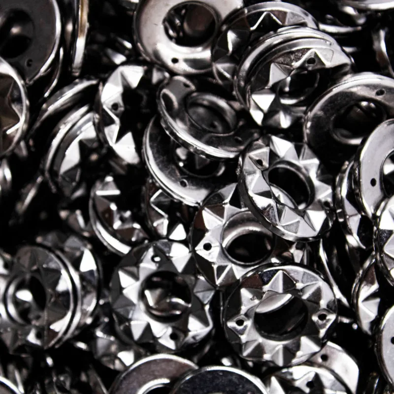 Argola Para Costura Trabalhada 14Mm Em Abs Com 500Gr Grafite