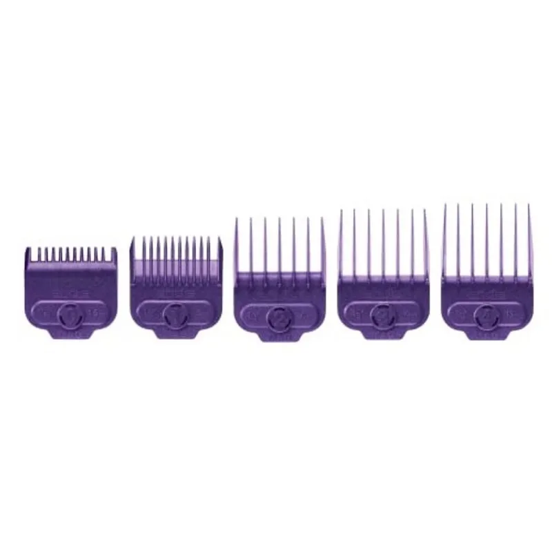 Andis Nano-prata Magnetic Attachment 5 pentes, tamanhos pequenos, 6, 8, 4, 3/8, 2