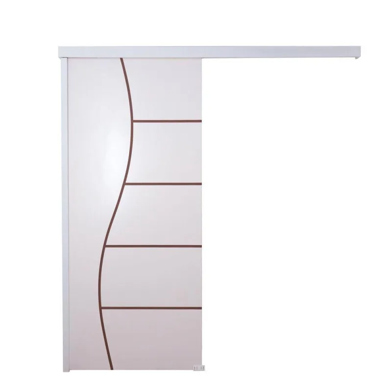 Porta De Correr Branco Prime Frisada F07 210x100 - Vanin