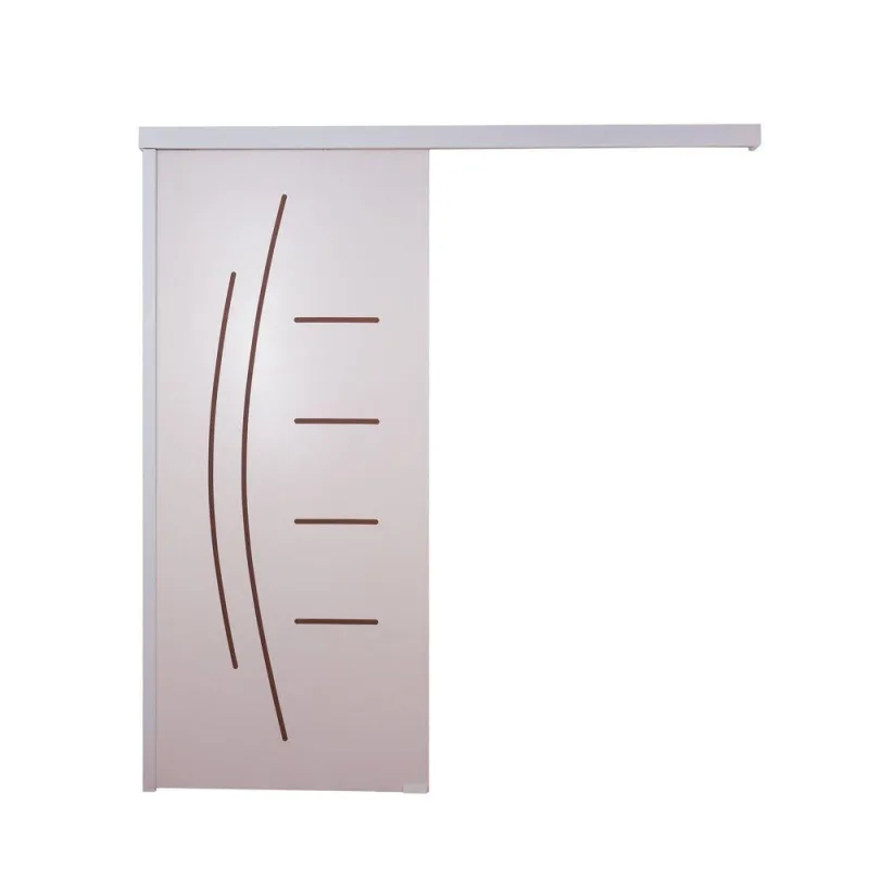 Porta De Correr Branco Prime Frisada Smille 210x100 - Vanin