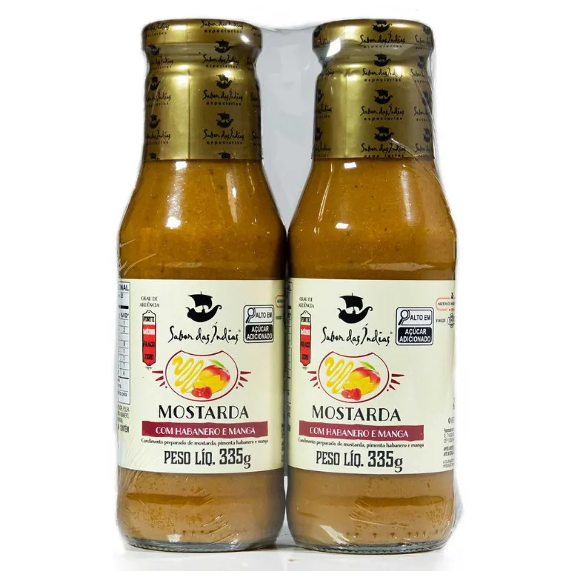 Mostarda Gourmet Habanero Manga Sabor das Índias 2x335g