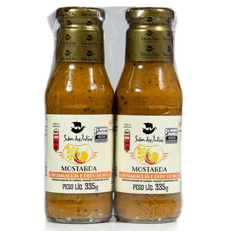 Mostarda Marac Dedo de Moça Sabor das Índias 2x335g