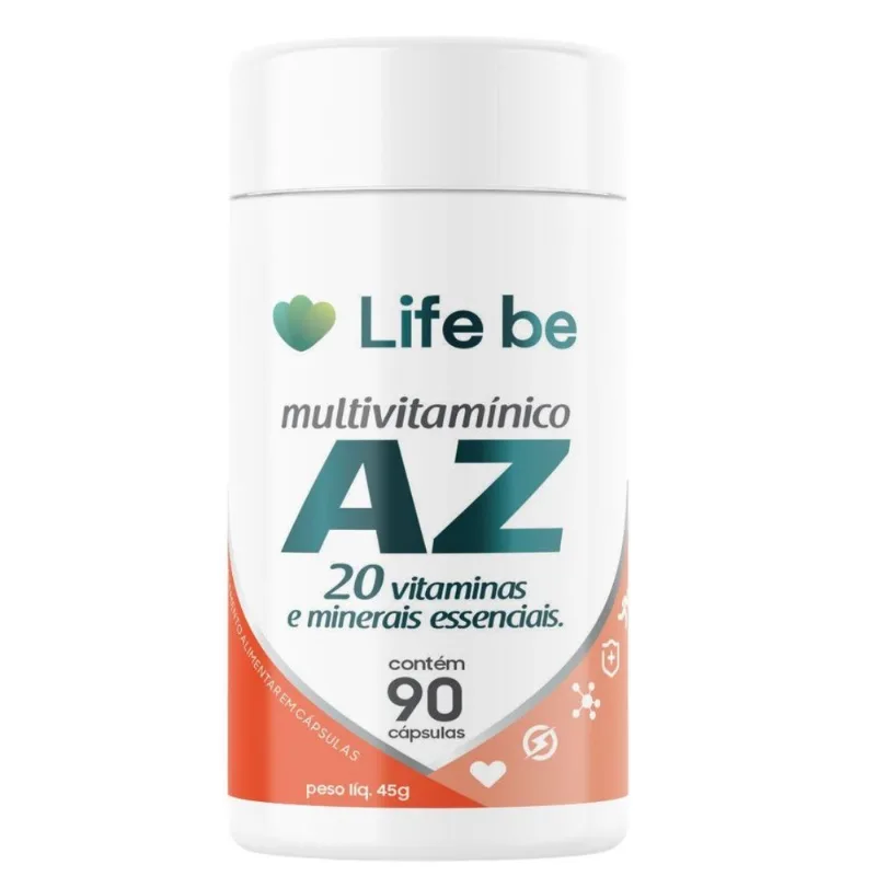 Multivitamínico E Minerais A-z 90 Cápsulas Life Be