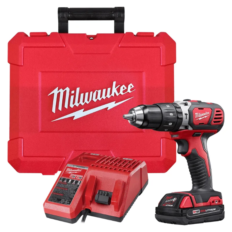 Parafusadeira Furadeira 1/2" com Bateria 18V e Carregador Milwaukee 2607-159N 2607-159N