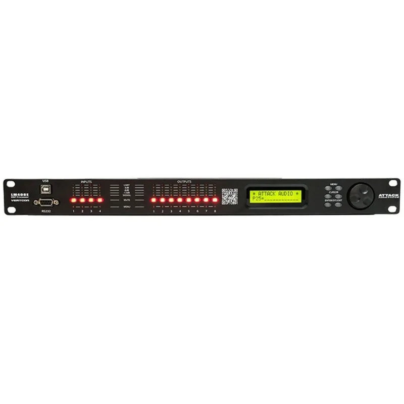 Processador de Áudio 24 Bits c/ USB / Ethernet LM 408 E - Attack
