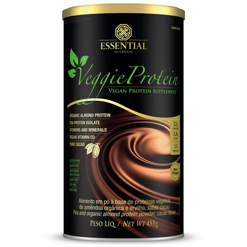 Veggie Protein 455g Essential Nutrition - Não Informado