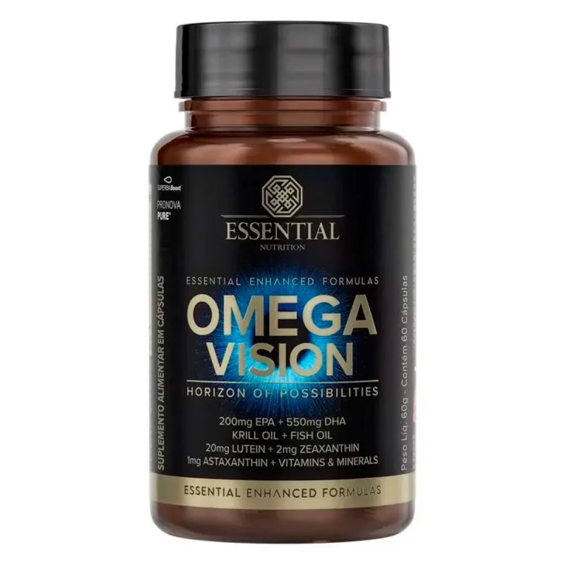 Suplemento Ômega Vision Essential Nutrition com 60 Cápsulas - Essential Nutrition