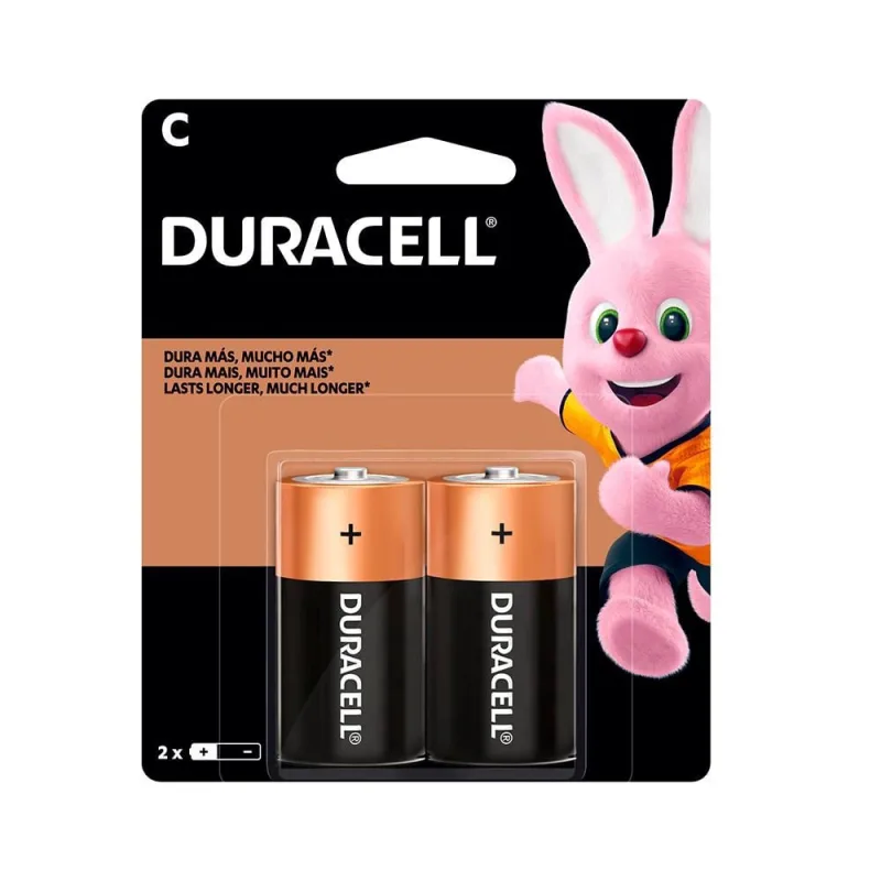 PILHA DURACELL C/2 ALCA C MEDIA SM - DURACELL